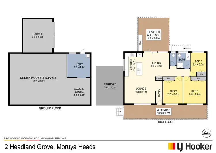 Floorplan of Homely house listing, 2 Headland Grove, Moruya Heads NSW 2537