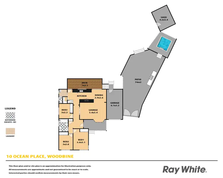 Floorplan of Homely house listing, 10 Ocean Place, Woodbine NSW 2560
