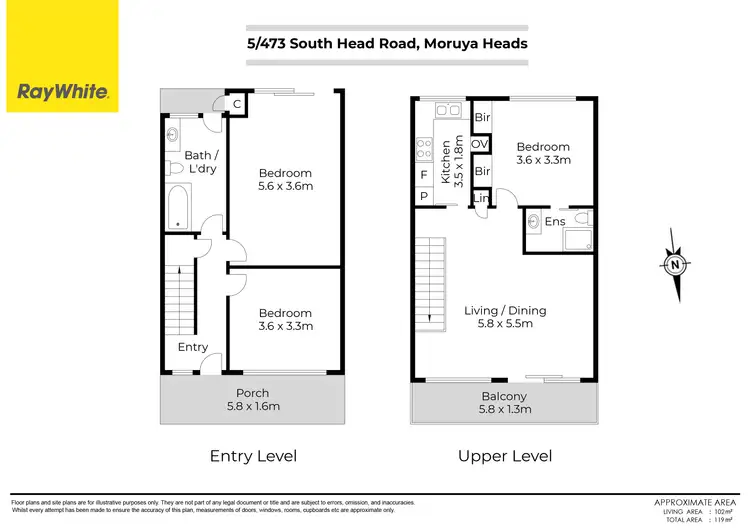 Floorplan of Homely apartment listing, 5/473 South Head Road, Moruya Heads NSW 2537