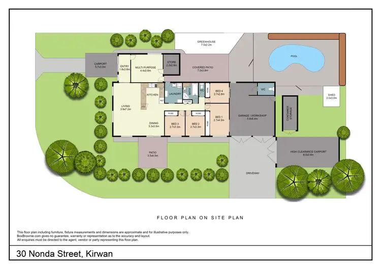 Floorplan of Homely house listing, 30 Nonda Street, Kirwan QLD 4817