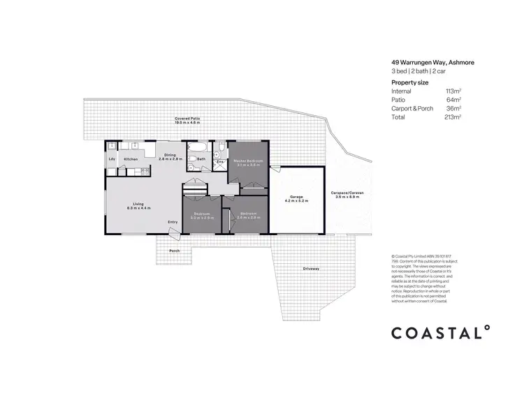 Floorplan of Homely house listing, 49 Warrungen Way, Ashmore QLD 4214