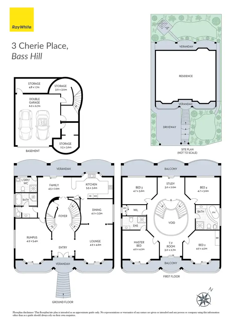 Floorplan of Homely house listing, 3 Cherie Place, Bass Hill NSW 2197