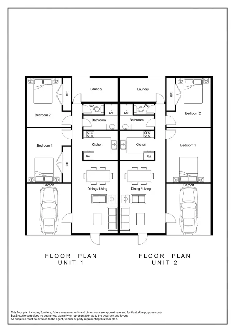 Floorplan of Homely semi-detached listing, 12 Kantara Court, Mundingburra QLD 4812