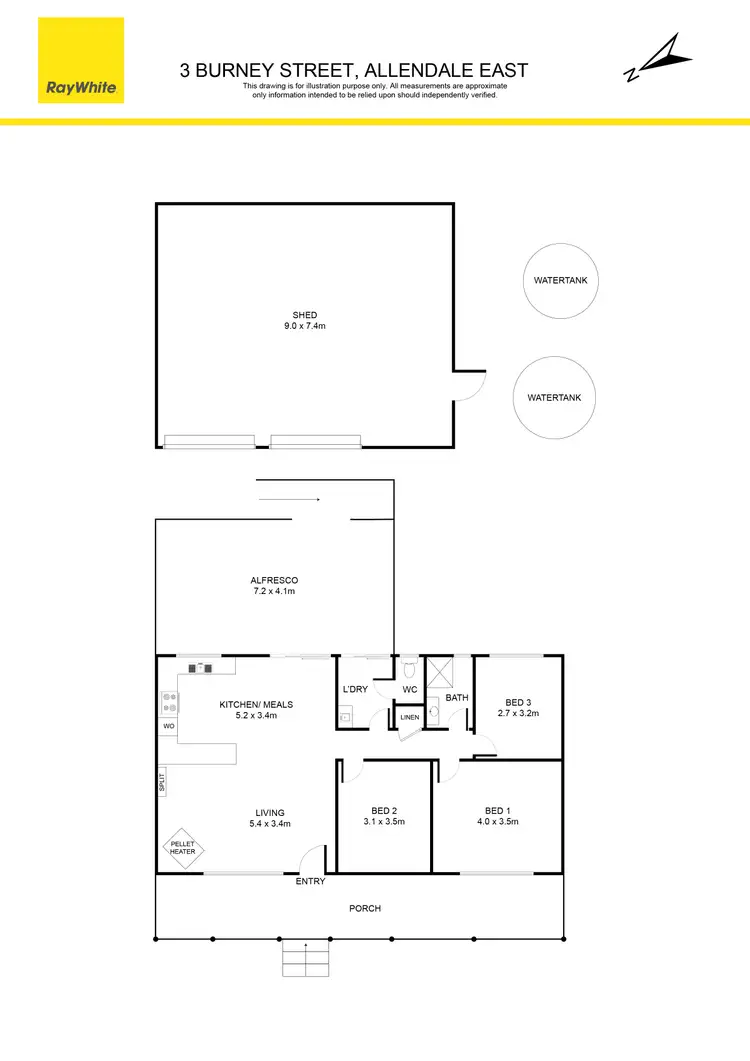 Floorplan of Homely house listing, 3 Burney Street, Allendale East SA 5291