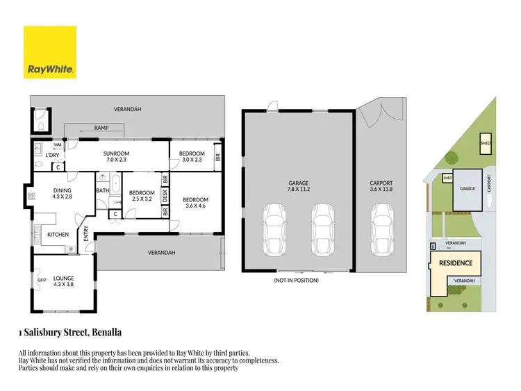 Floorplan of Homely house listing, 1 Salisbury Street, Benalla VIC 3672