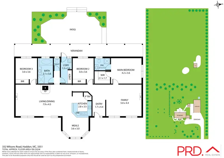Floorplan of Homely house listing, 332 Wilsons Road, Haddon VIC 3351