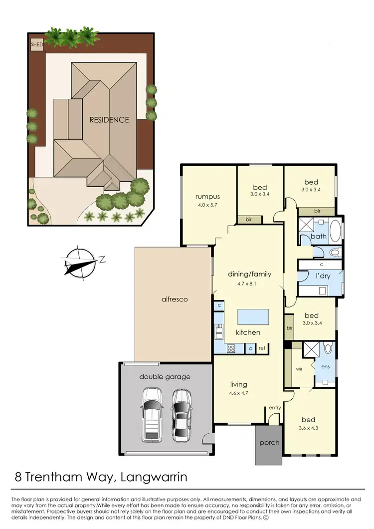 Floorplan of Homely house listing, 8 Trentham Way, Langwarrin VIC 3910