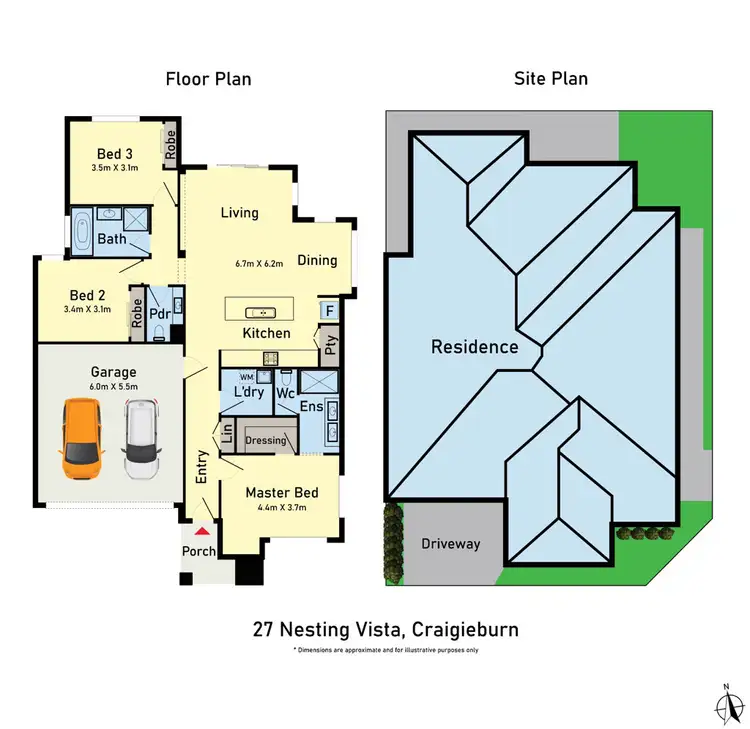 Floorplan of Homely house listing, 27 Nesting Vista, Craigieburn VIC 3064