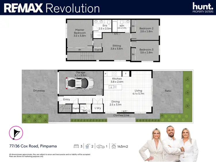 Floorplan of Homely townhouse listing, 77/36 Cox Road, Pimpama QLD 4209