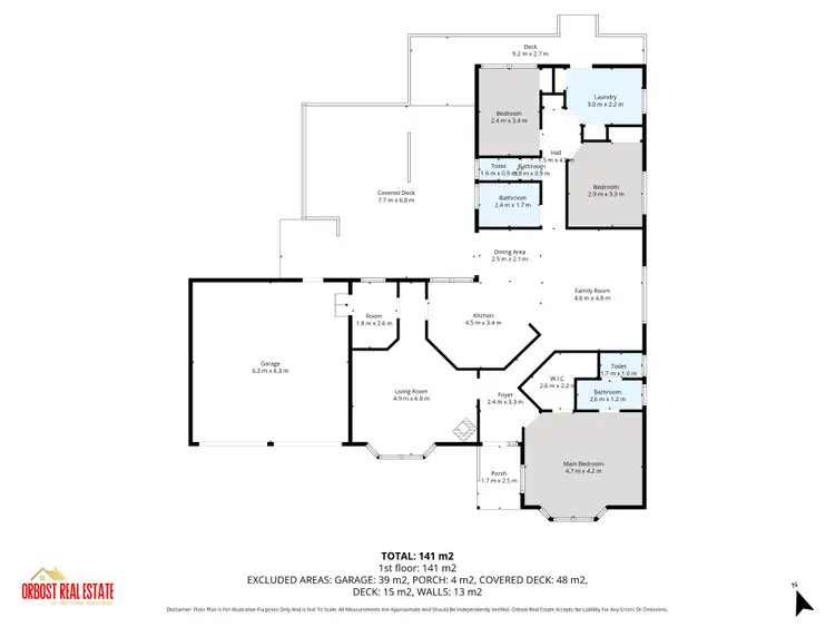 Floorplan of Homely house listing, 71 Scott Street, Orbost VIC 3888