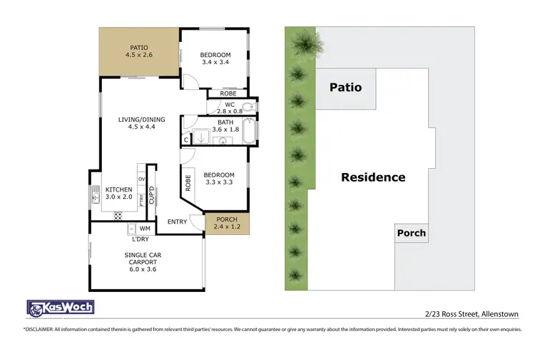Floorplan of Homely unit listing, 2/23 ROSS STREET, Allenstown QLD 4700