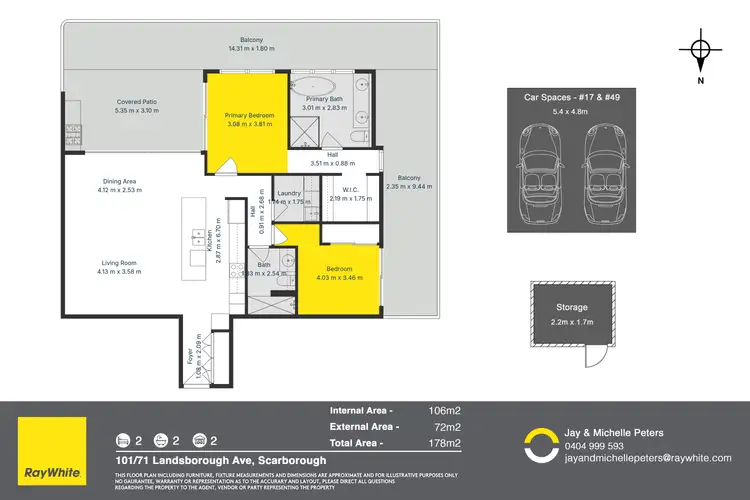 Floorplan of Homely apartment listing, 101/71 Landsborough Avenue, Scarborough QLD 4020