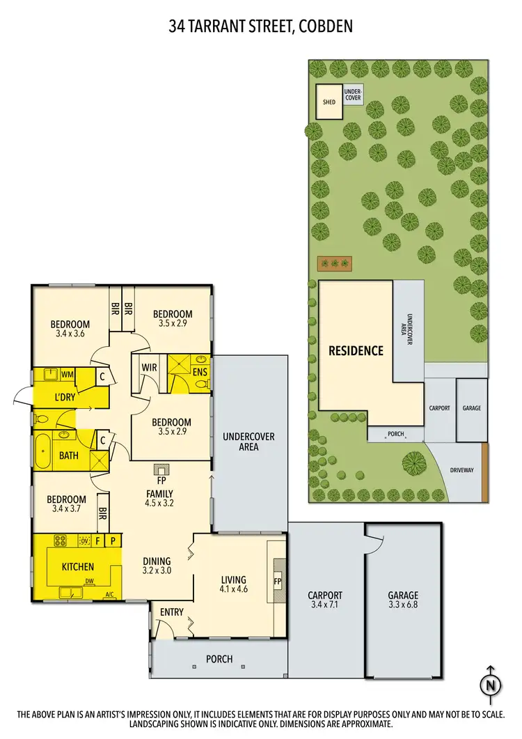 Floorplan of Homely house listing, 34 Tarrant Street, Cobden VIC 3266