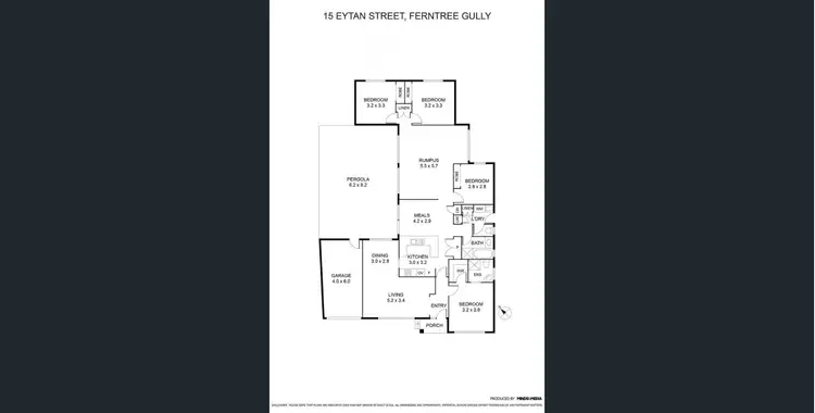 Floorplan of Homely house listing, 15 Eytan St, Ferntree Gully VIC 3156