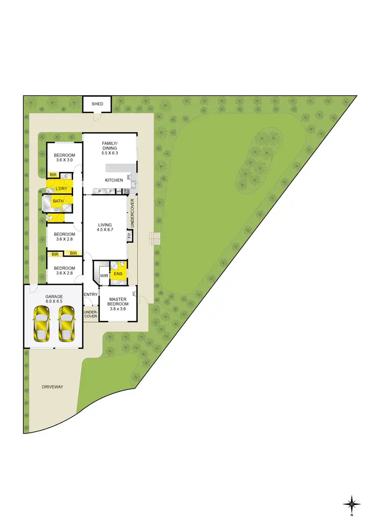 Floorplan of Homely house listing, 5 Whitten Court, Highton VIC 3216