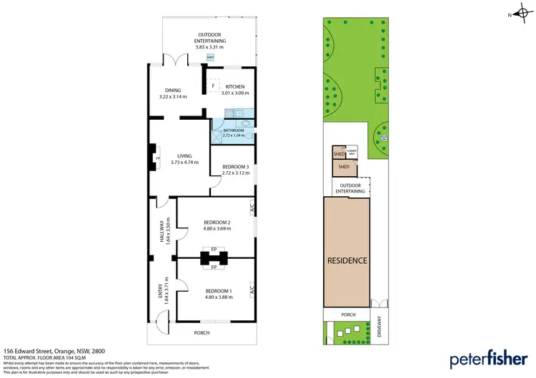 Floorplan of Homely house listing, 156 Edward Street, Orange NSW 2800