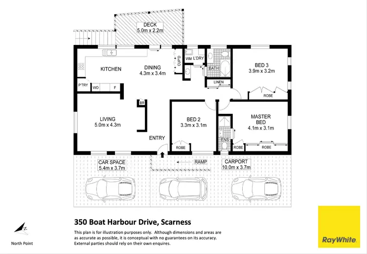 Floorplan of Homely house listing, 350 Boat Harbour Drive, Scarness QLD 4655