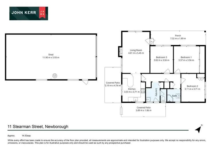 Floorplan of Homely house listing, 11 Stearman Street, Newborough VIC 3825