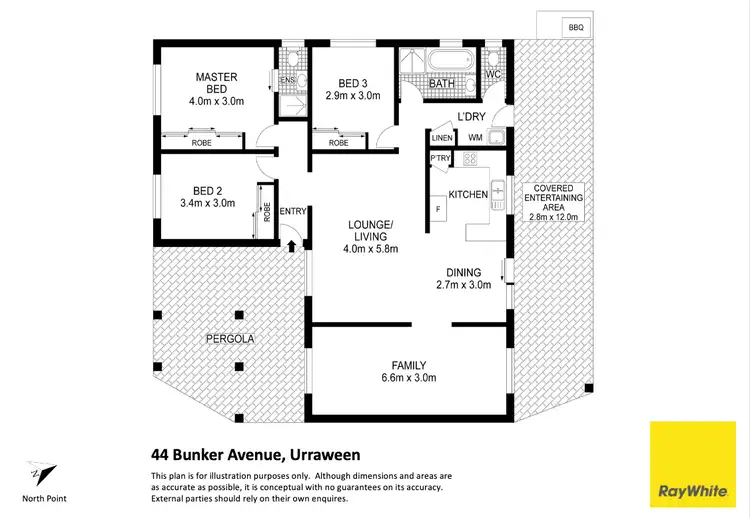 Floorplan of Homely house listing, 44 Bunker Avenue, Urraween QLD 4655