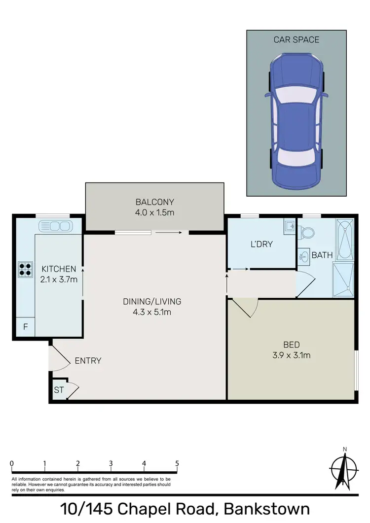 Floorplan of Homely unit listing, 10/145 Chapel Road, Bankstown NSW 2200