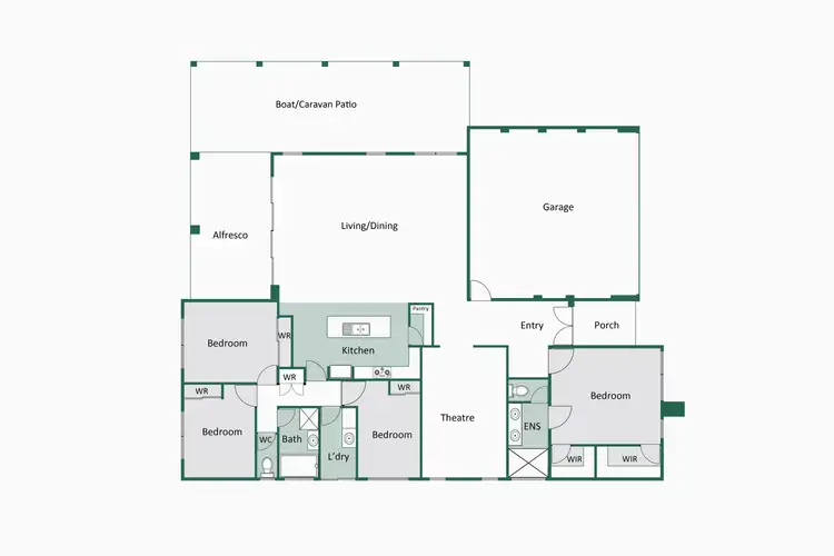 Floorplan of Homely house listing, 14 Star Street, Australind WA 6233