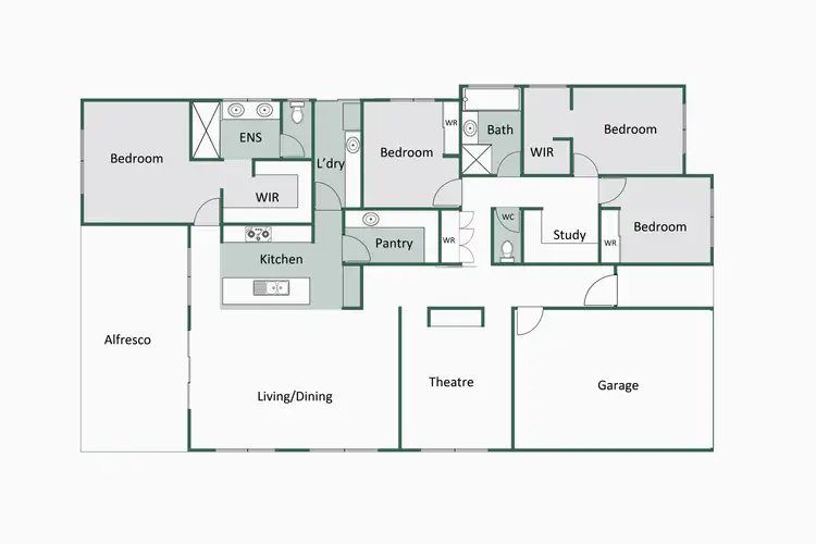 Floorplan of Homely house listing, 3 Samson Way, Vasse WA 6280