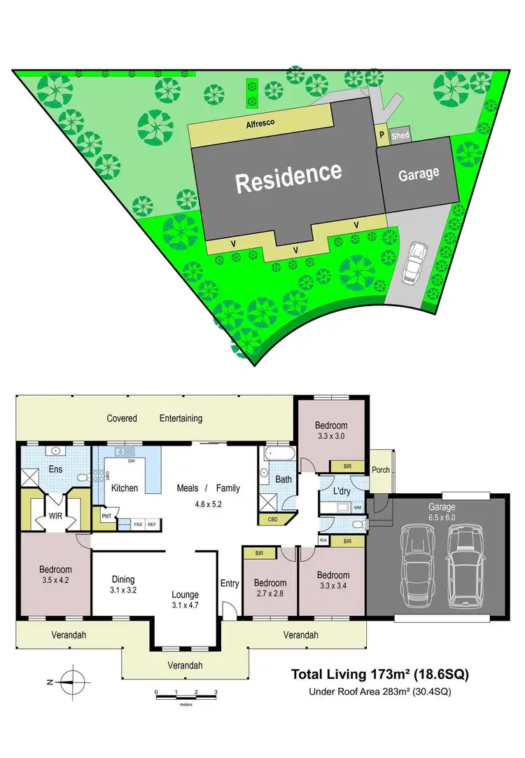 Floorplan of Homely house listing, 6 Hume Court, Warragul VIC 3820
