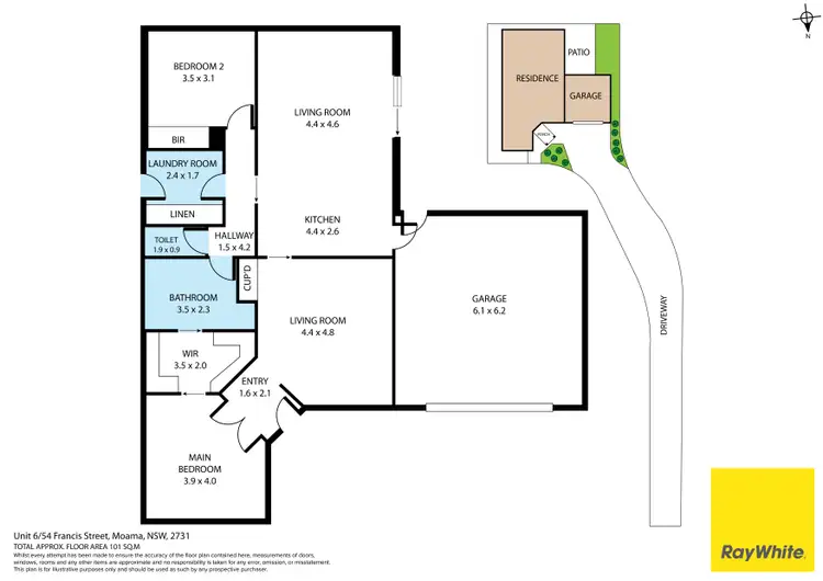 Floorplan of Homely unit listing, 6/54 Francis Street, Moama NSW 2731