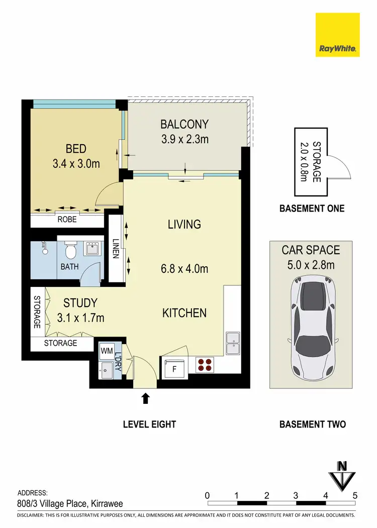 Floorplan of Homely apartment listing, 808/3 Village Place, Kirrawee NSW 2232