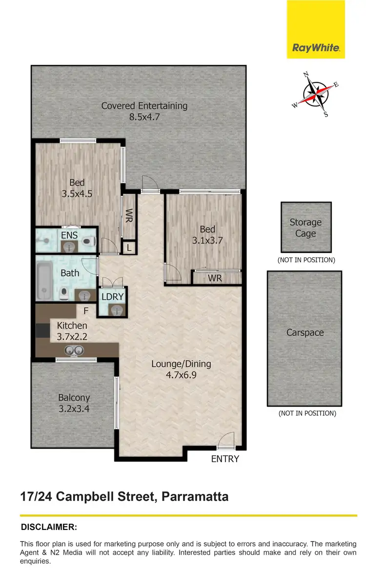 Floorplan of Homely apartment listing, 17/24 Campbell Street, Parramatta NSW 2150