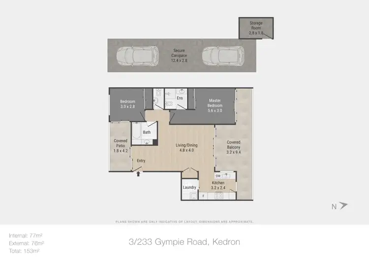 Floorplan of Homely unit listing, 3/233 Gympie Road, Kedron QLD 4031