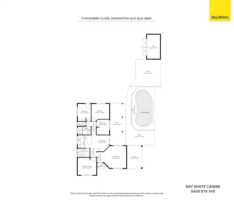 Floorplan of Homely house listing, 9 Mcrobbs Close, Edmonton QLD 4869