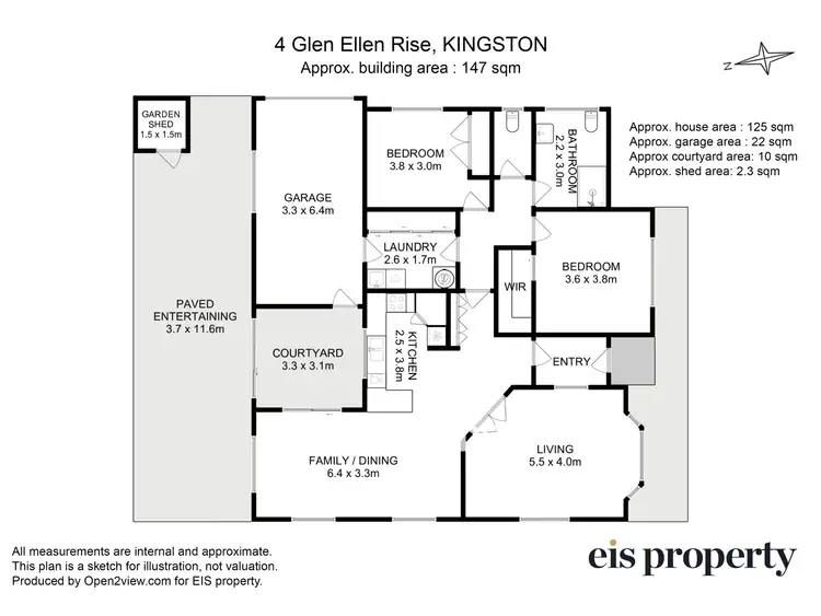 Floorplan of Homely unit listing, 4 Glen Ellen Rise, Kingston TAS 7050