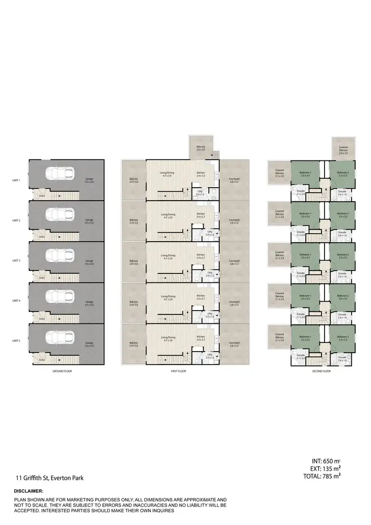Floorplan of Homely townhouse listing, 3/11 Griffith Street, Everton Park QLD 4053
