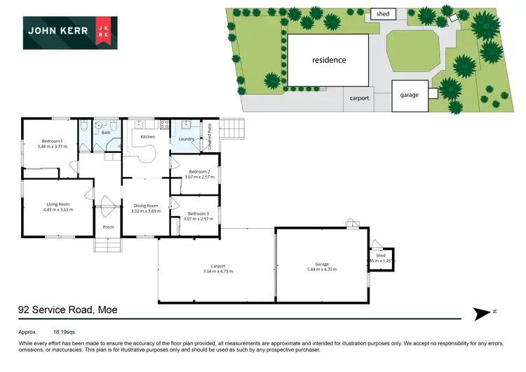 Floorplan of Homely house listing, 92 Service Road, Moe VIC 3825