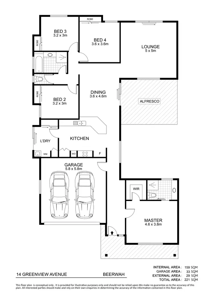 Floorplan of Homely house listing, 14 Greenview Avenue, Beerwah QLD 4519