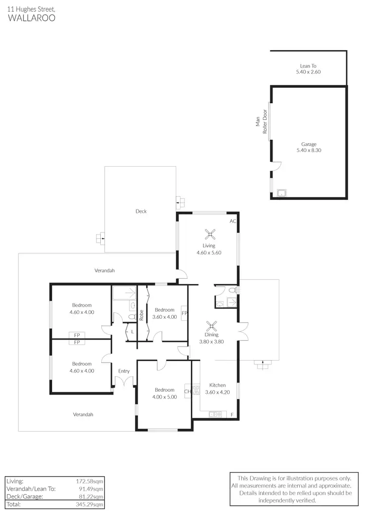 Floorplan of Homely house listing, 11 Hughes Street, Wallaroo SA 5556