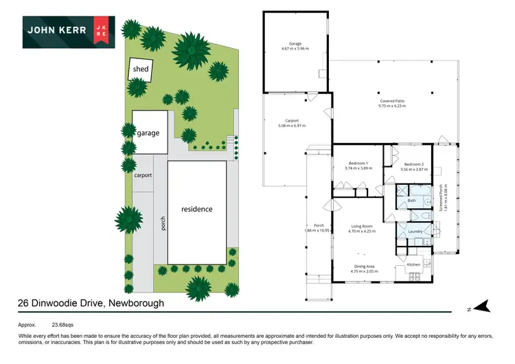 Floorplan of Homely house listing, 26 Dinwoodie Drive, Newborough VIC 3825