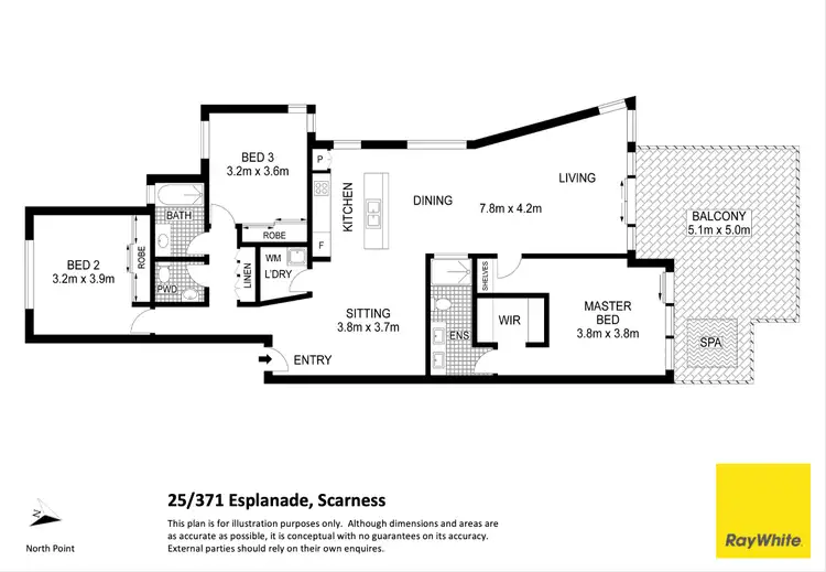 Floorplan of Homely apartment listing, 25/371 Esplanade, Scarness QLD 4655