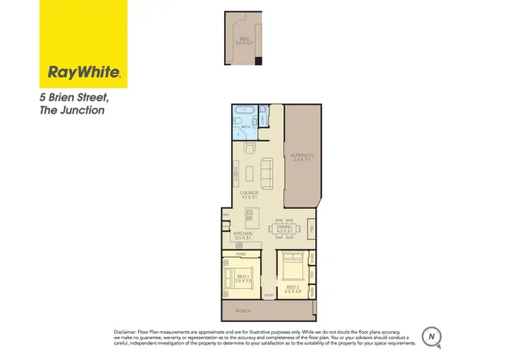 Floorplan of Homely house listing, 5 Brien Street, The Junction NSW 2291