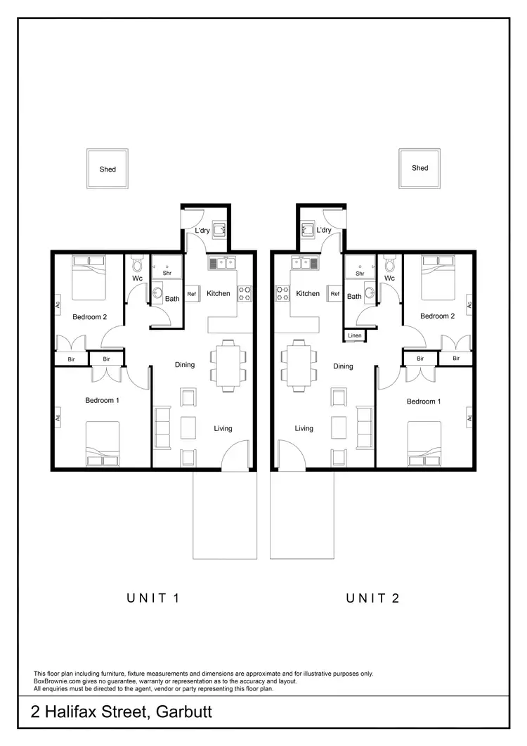 Floorplan of Homely block of units listing, 2 Halifax Street, Garbutt QLD 4814