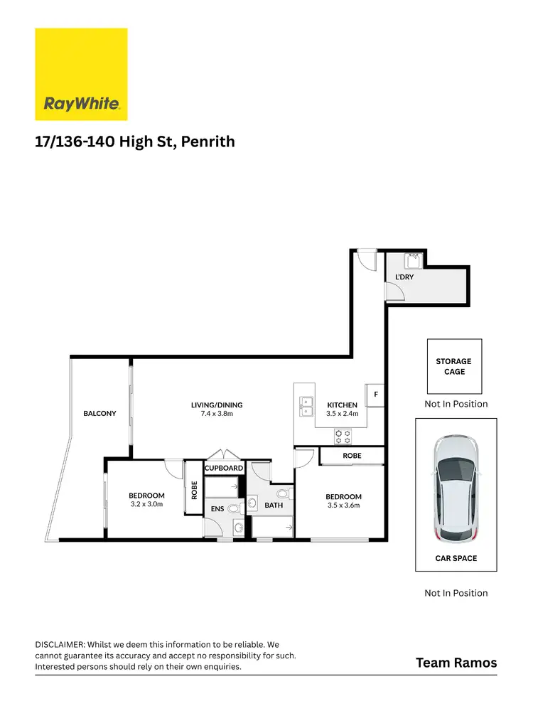 Floorplan of Homely apartment listing, 17/136-140 High Street, Penrith NSW 2750