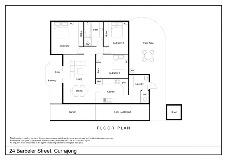 Floorplan of Homely house listing, 24 Barbeler Street, Currajong QLD 4812