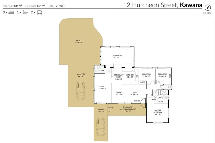 Floorplan of Homely house listing, 12 Hutcheon Street, Kawana QLD 4701