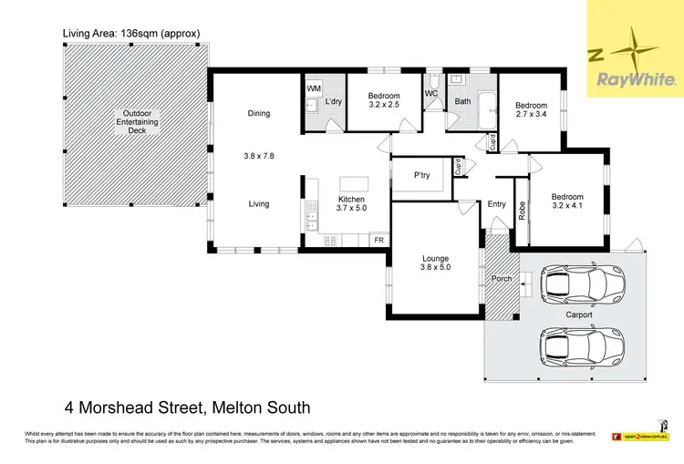Floorplan of Homely house listing, 4 Morshead Street, Melton South VIC 3338