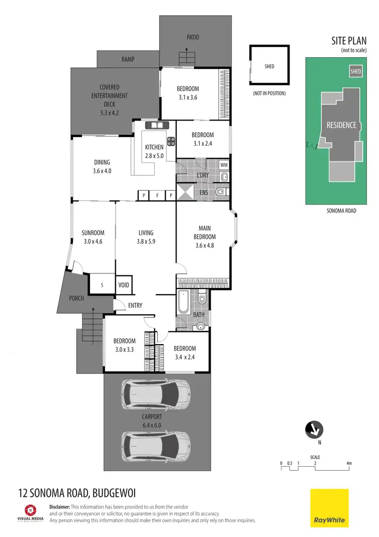 Floorplan of Homely house listing, 12 Sonoma Road, Budgewoi NSW 2262