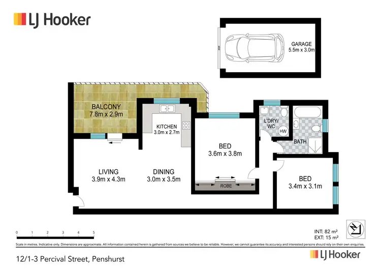 Floorplan of Homely unit listing, 12/1-3 Percival Street, Penshurst NSW 2222