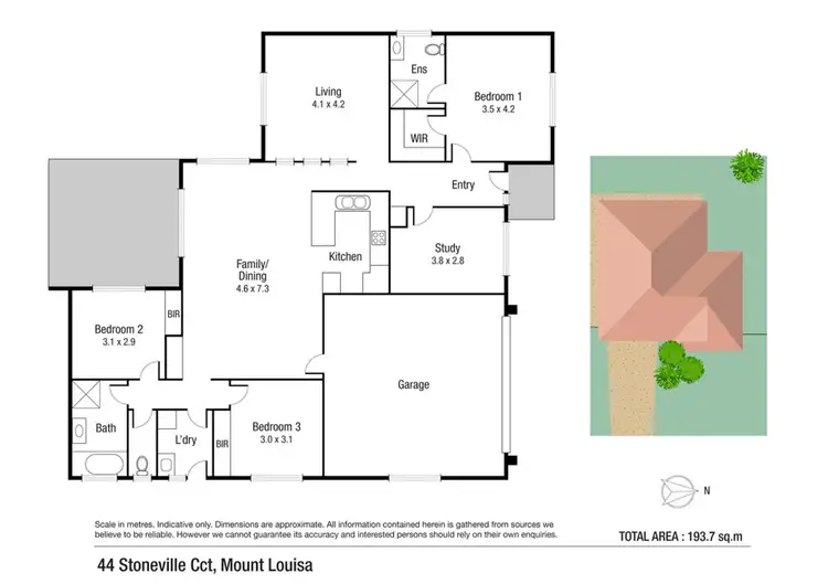 Floorplan of Homely house listing, 44 Stoneville Circuit, Mount Louisa QLD 4814