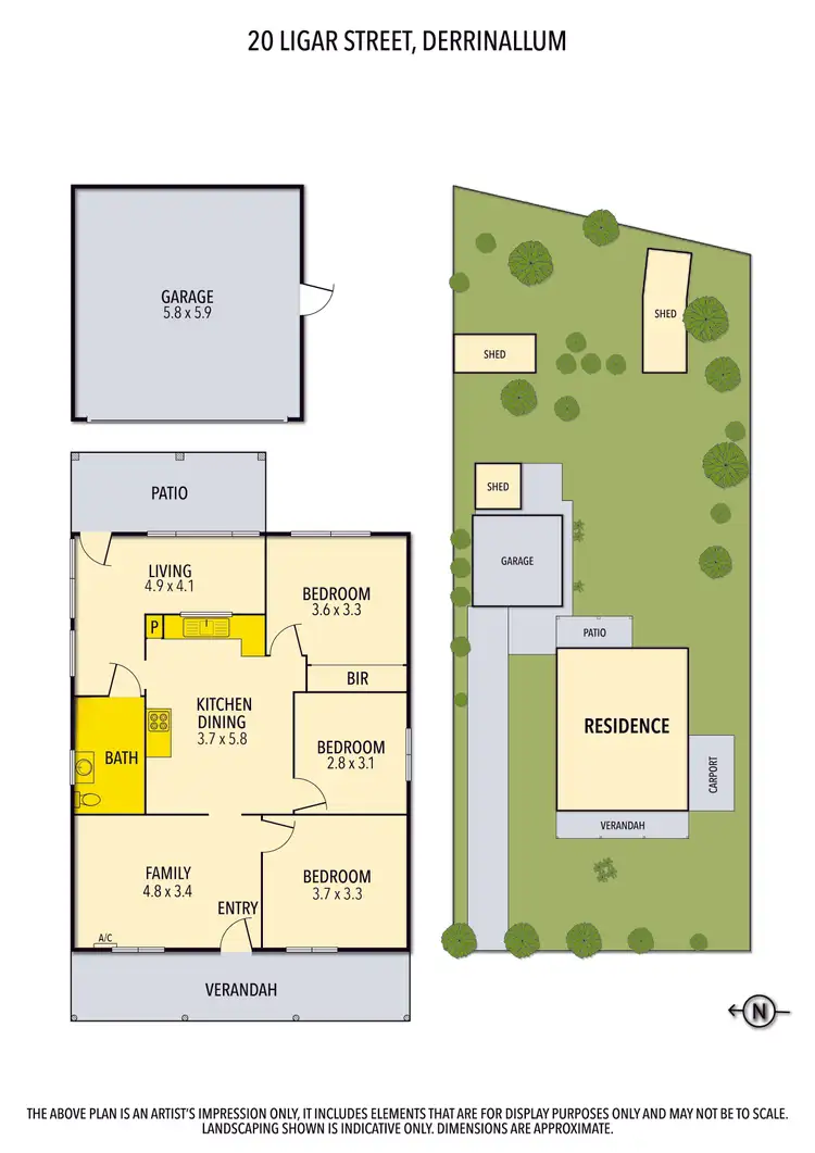 Floorplan of Homely house listing, 20 Ligar Street, Derrinallum VIC 3325