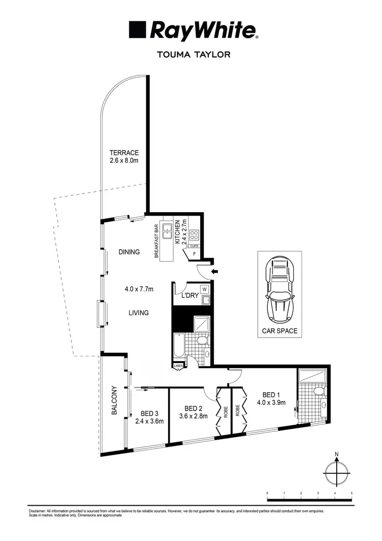Floorplan of Homely apartment listing, 201/417-419 Bourke Street, Surry Hills NSW 2010